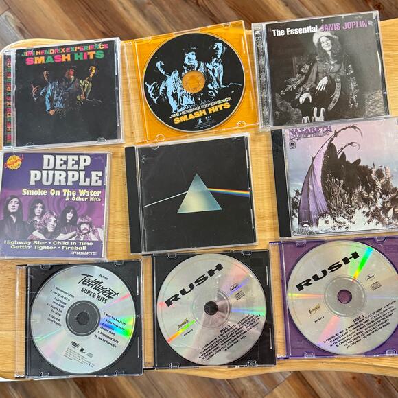 CD lot Hendrix, Janis Joplin, Rush, Floyd, Deep Purple, Ted Nugent, Nazareth - Picture 1 of 10